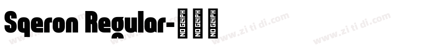 Sqeron Regular字体转换